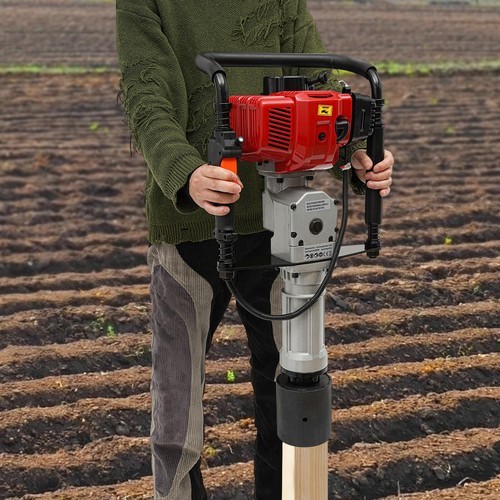 52CC 2-Stroke Pile Driver Post Driver Garden Piling Machine Gasoline Powered
