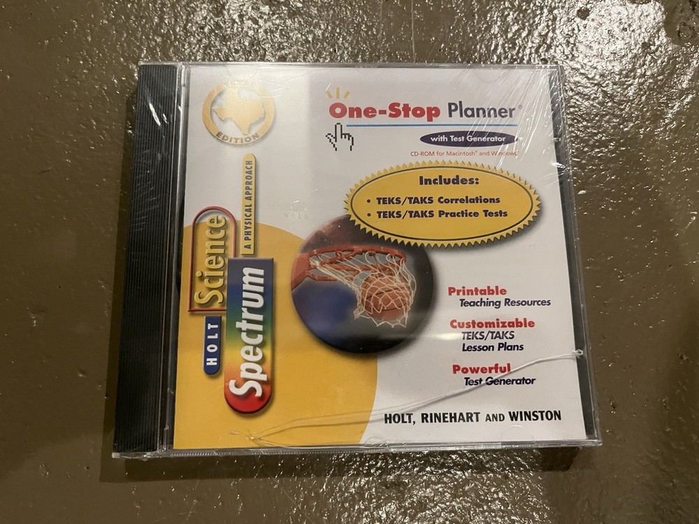 Holt Science & Technology Spectrum  One-Stop Planner w/Test Generator CD