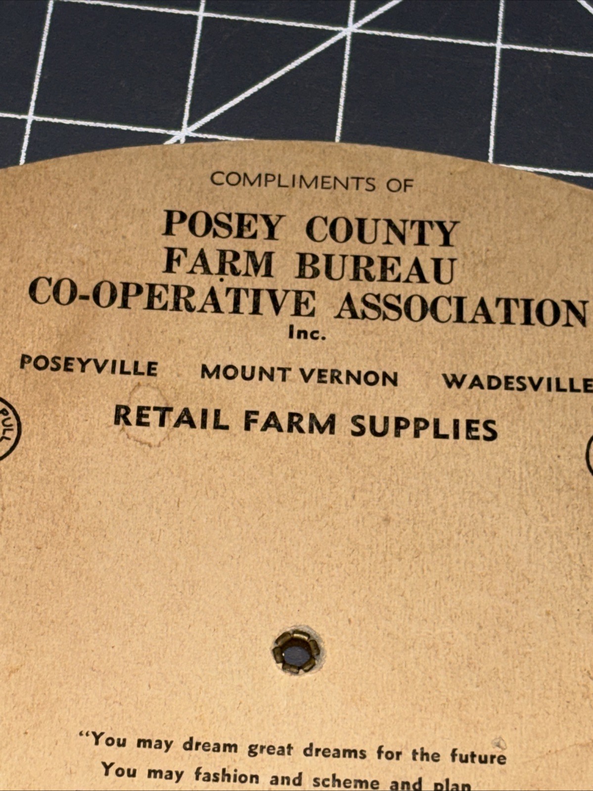 Vintage Lot Of 3 Advertising Cardboard Handheld Fans