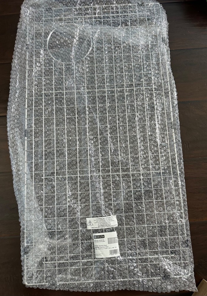 Delta Kitchen Sink Grid + Drying Mat + Sink Strainer
