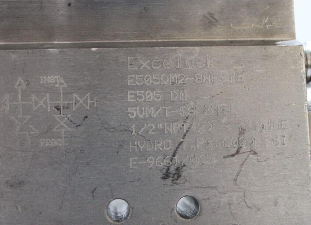 1x EXCELOCK E505 DM VALVES & MANIFOLDS