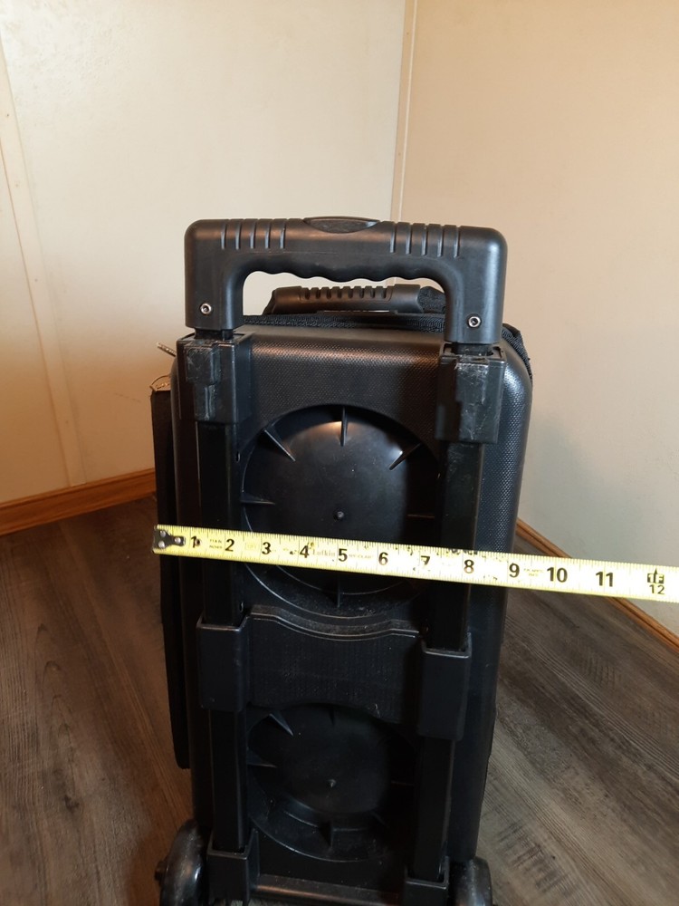 Ebonite Transport 2 Ball Roller Bowling Bag Black