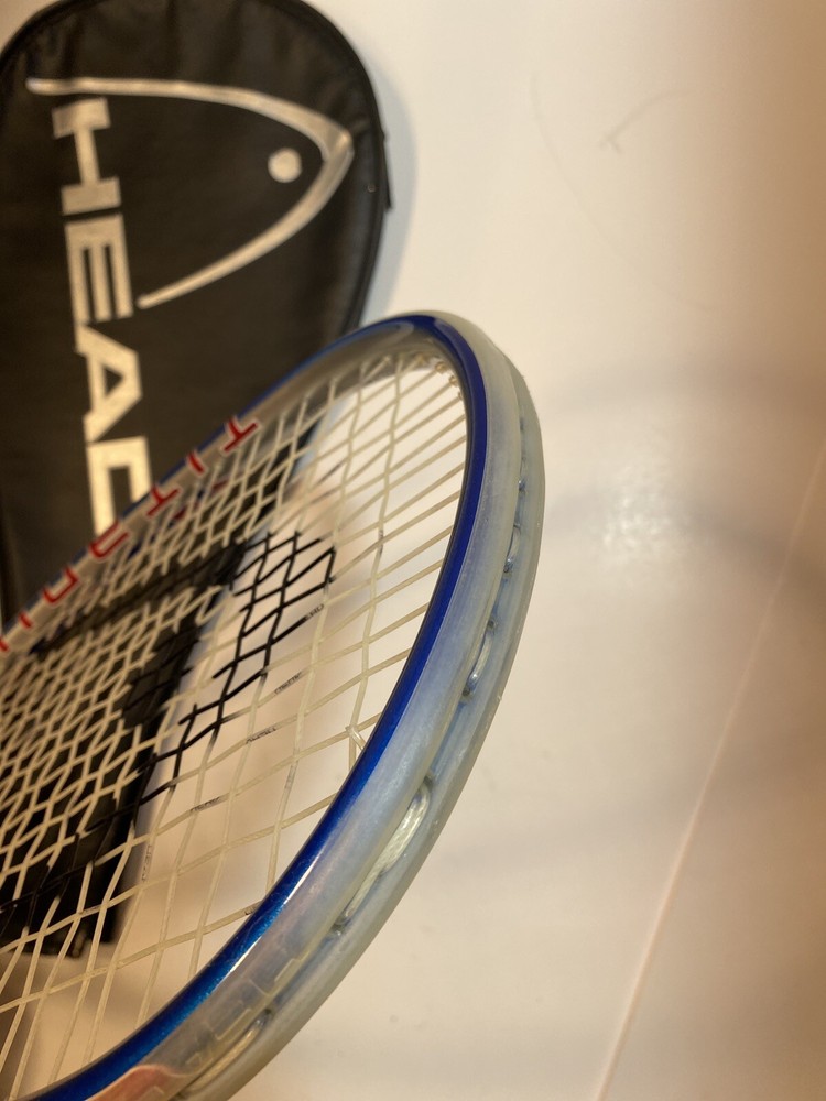 Head Ti. Fire Titanium Squash Racket Grip Has Wear.