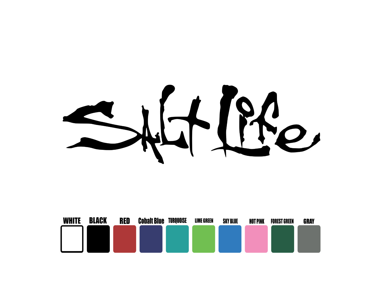 Salt Life Vinyl Decal Sticker Die Cut watersports boating surfing Car Truck
