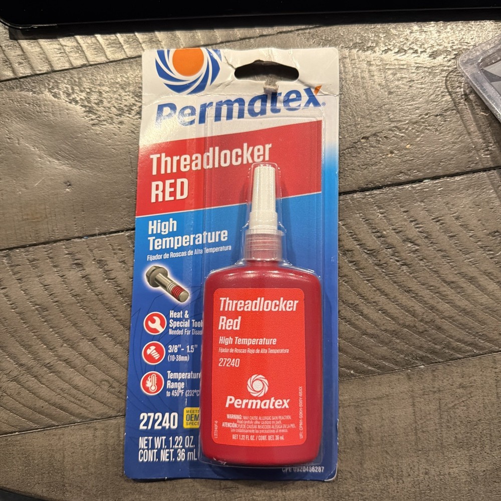 Permatex 27240 Threadlocker Red High Temp
