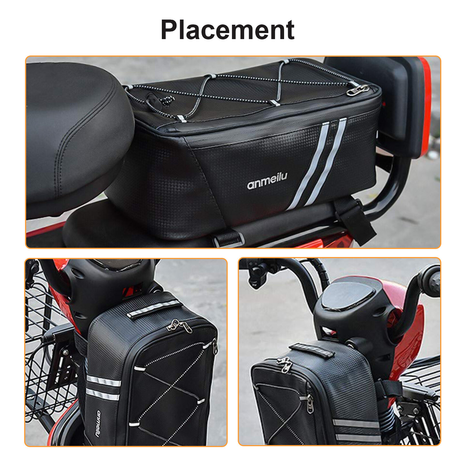 Waterproof Bicycle Rear Rack Seat Bag Bike Cycling Storage Pouch Trunk Pannier