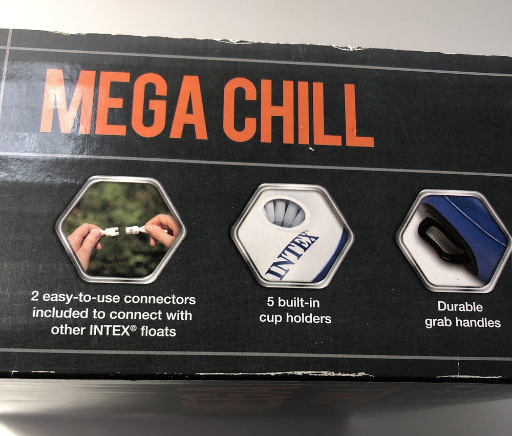 Intex Mega Chill Inflatable Floating Cooler 35" Diameter New