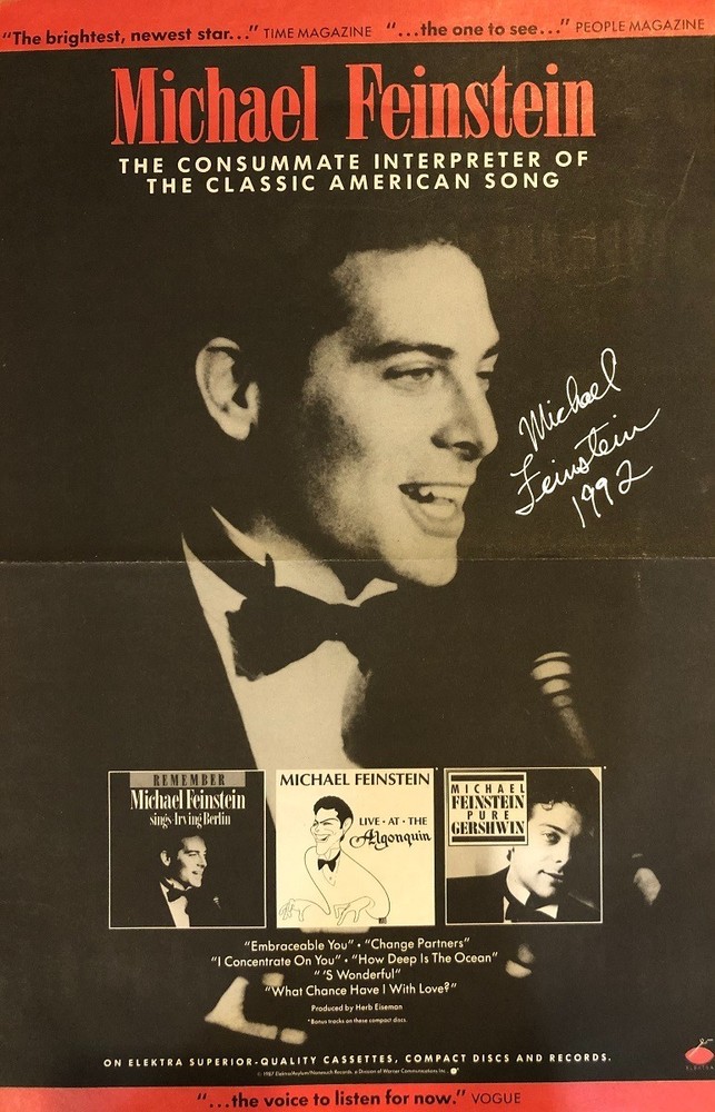 Michael Feinstein- 10x16 Signed Ad