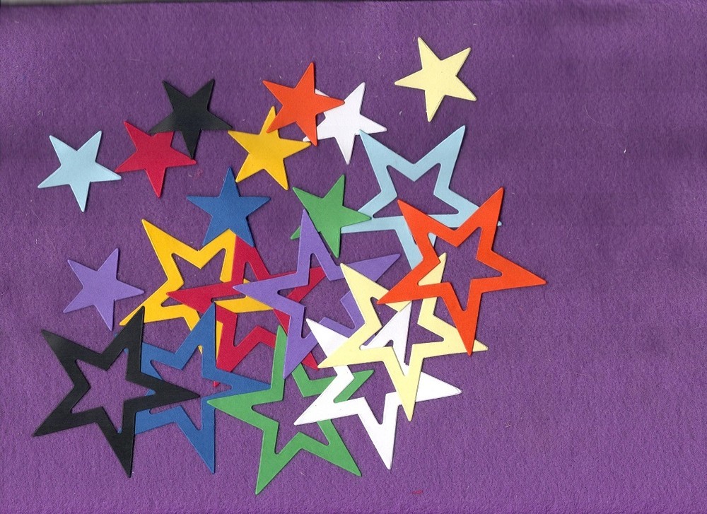 STAR NESTED thick outside die cuts scrapbook cards