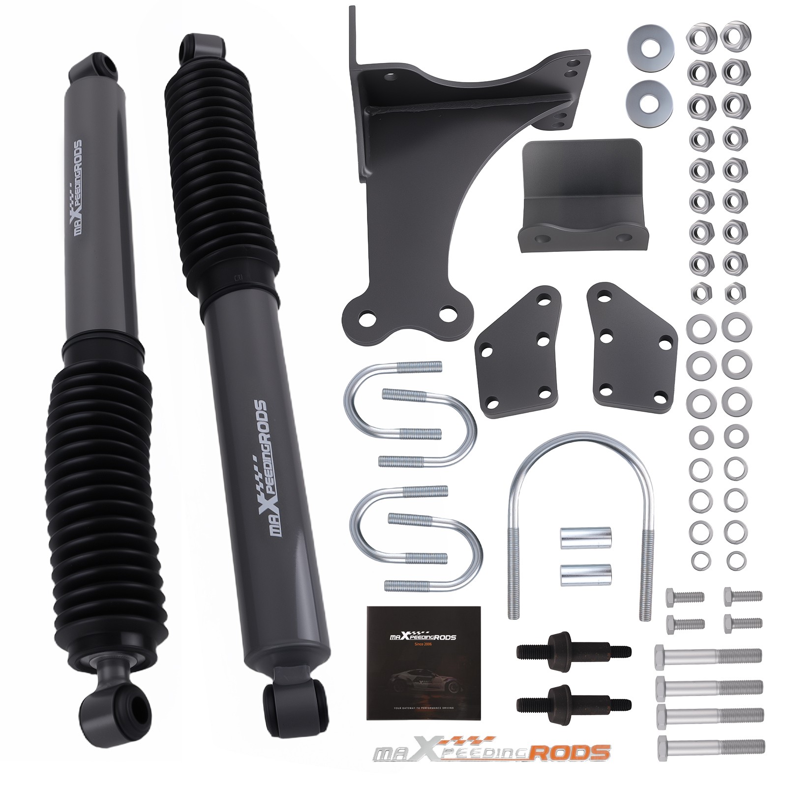 maXpeedingrods Dual Steering Stabilizer for Ford F250 F350 Super Duty 2005-2024