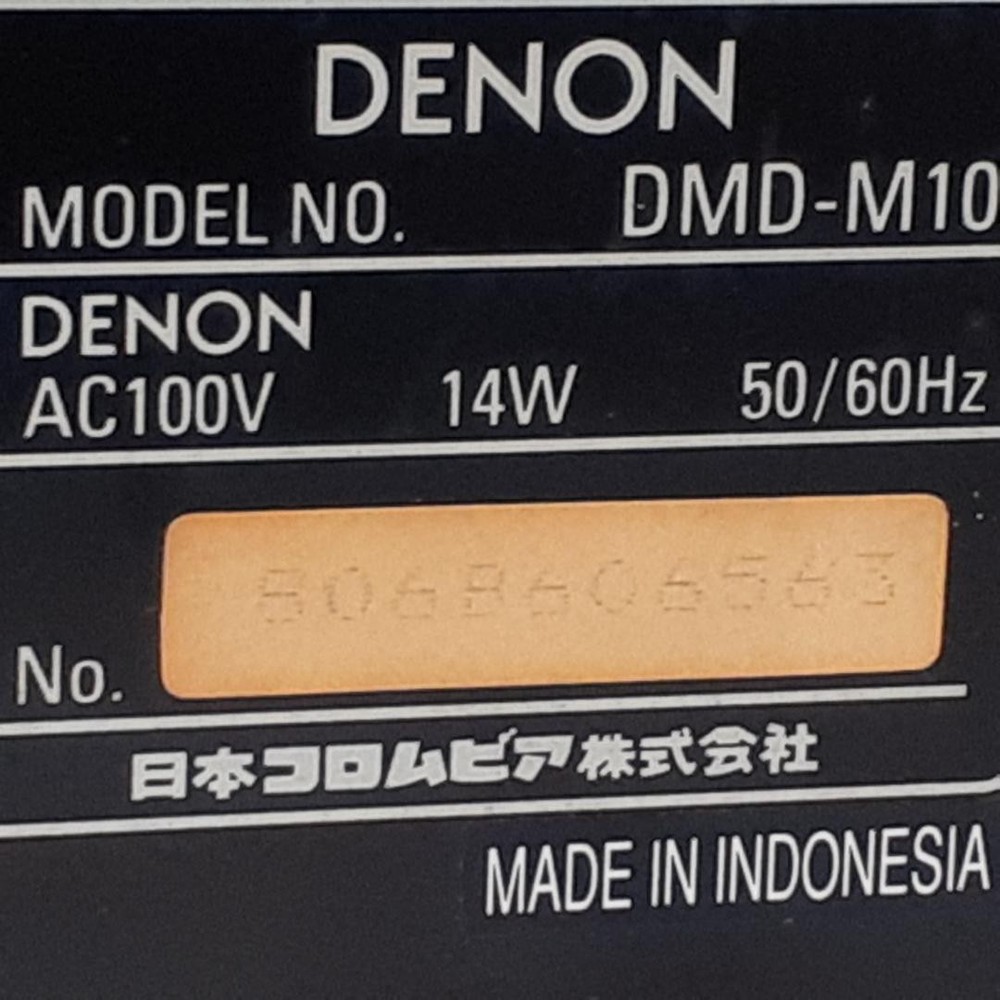 DENON DMD-M10 Mini Disk MD Recorder Player MD Deck Player