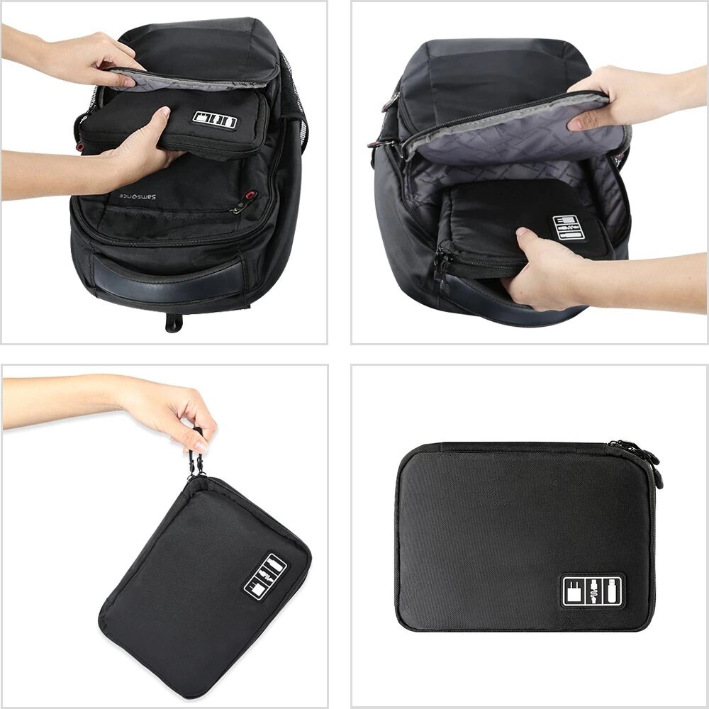 Universal Protective Travel Case for Small Electronics cable Accessories - NEW
