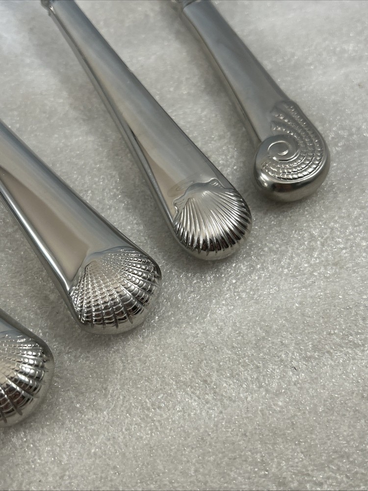 7 pc Reed & Barton Gloucester Shell Williamsburg Stainless Serving Flatware Set