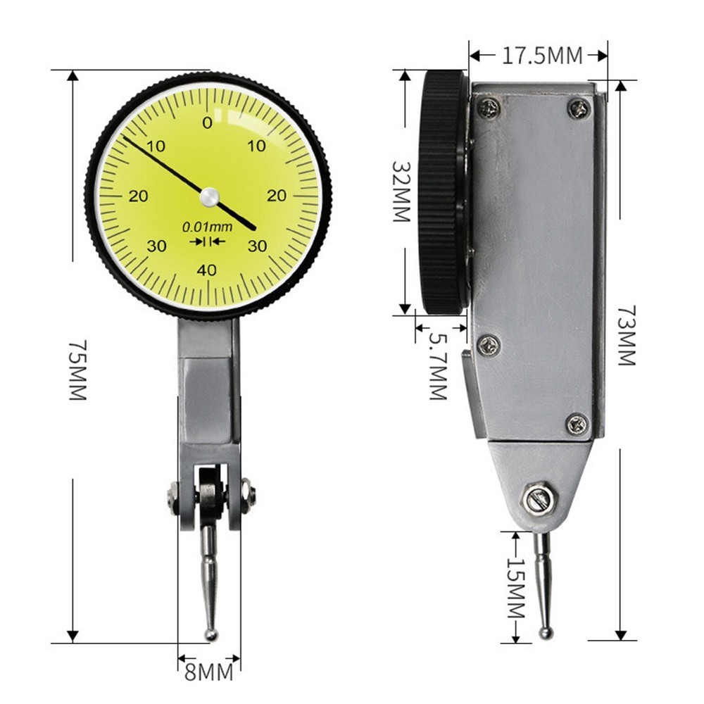 00 8mm For Dial Test Comparator Attachment with Dovetail Mount for Accurate Use