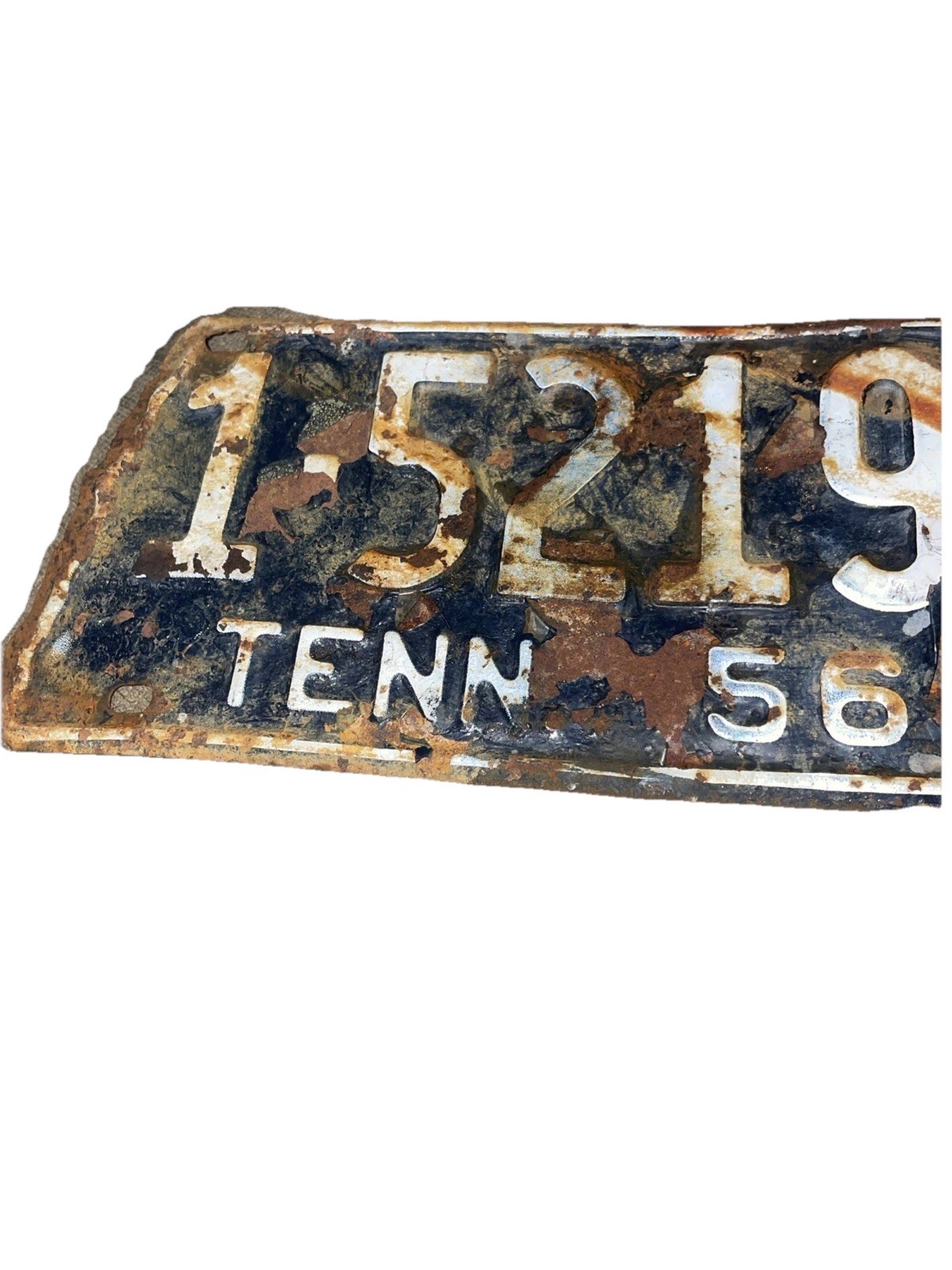 1956 TENNESSEE STATE TN SHAPED LICENSE PLATE