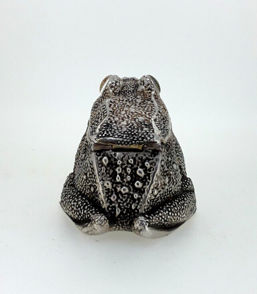 Antique Khlebnikov Silver Mustard Container.
