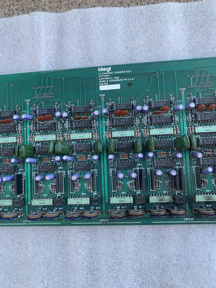 Kliegl 12 Channel Dimmer Assembly Professional Lighting Modules KLP3304