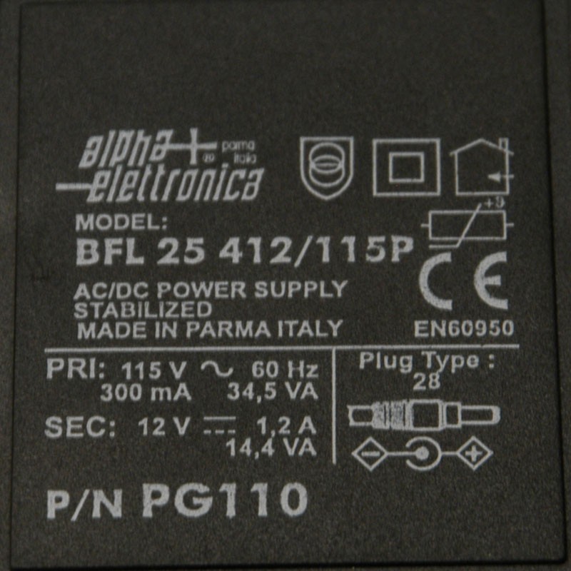 Datalogic BFL25412/115P AC/DC Power Supply Stabilized w/ Data Sensor