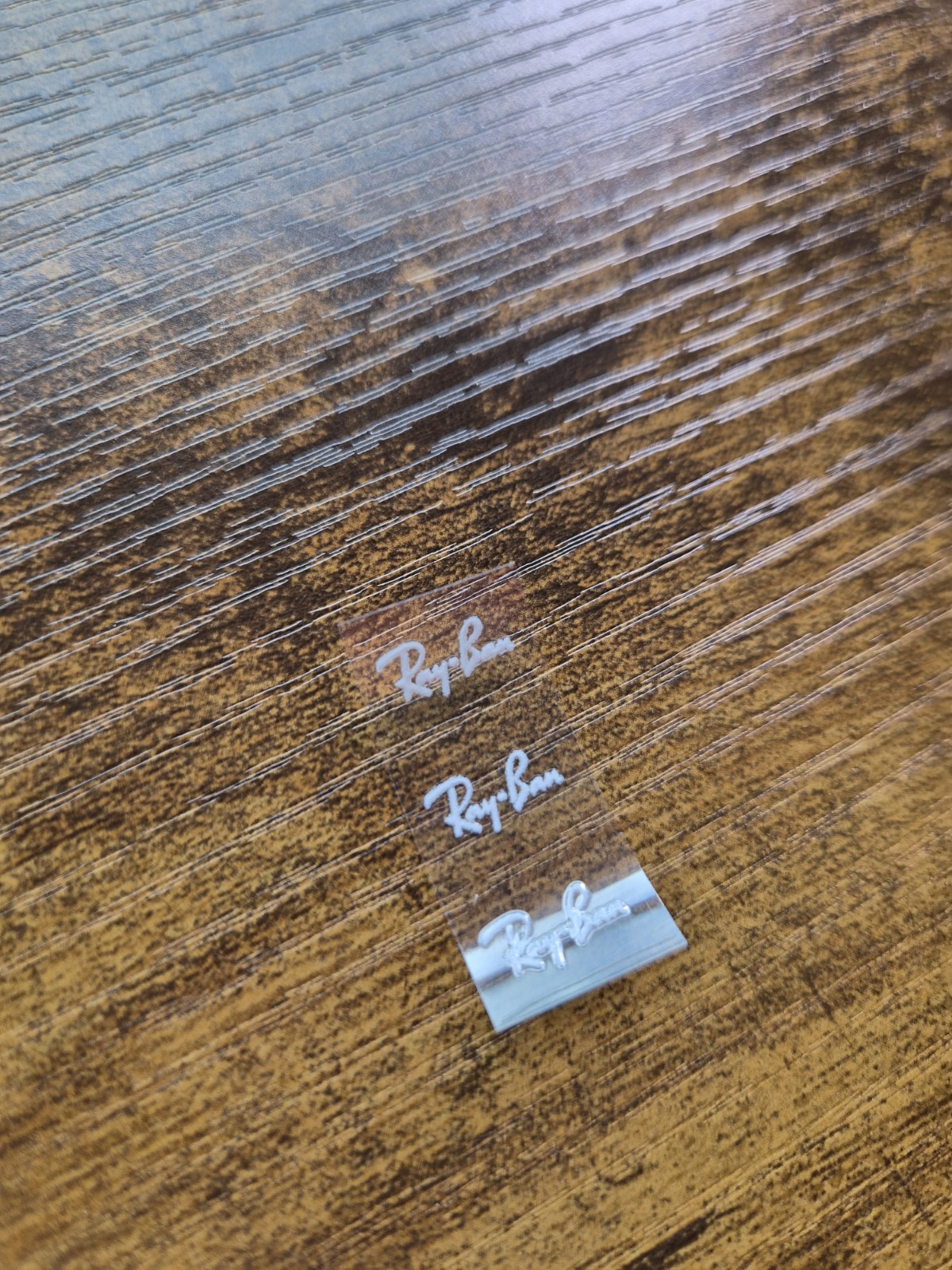 3 Pc. Ray-Ban Aviator Logo For Glasses High Quality UV DTF Raised Decal