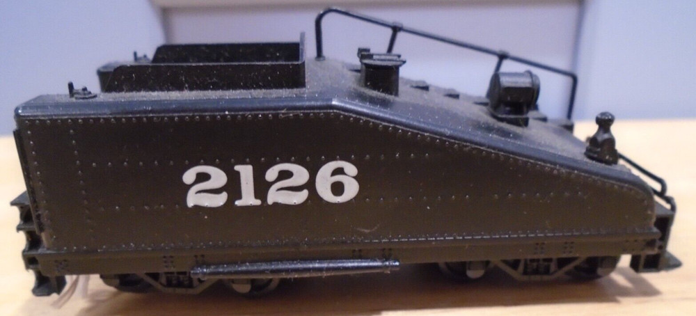 BACHMANN HO SCALE #2126 SLOPE BACK TENDER NEEDS NEW DRAWBAR