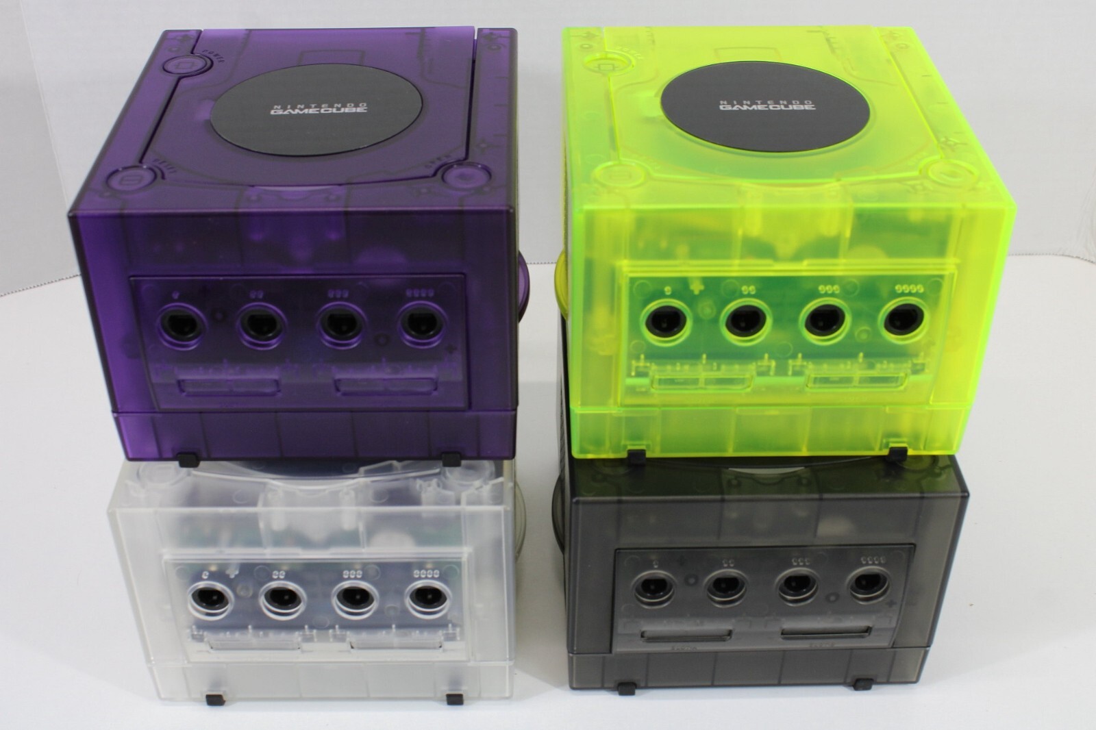 Nintendo GameCube Clear Skeleton Console US Region NTSC-U/C White LED Recapped