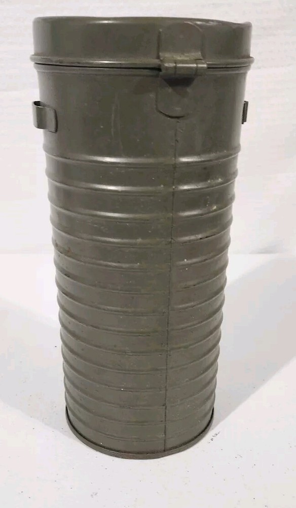 Vtg Gas Mask Canister - Container Only