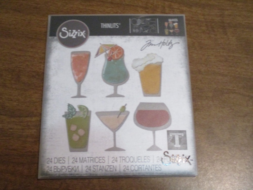 SIZZIX TIM HOLTZ THINLITS HAPPY HOUR DIE SET