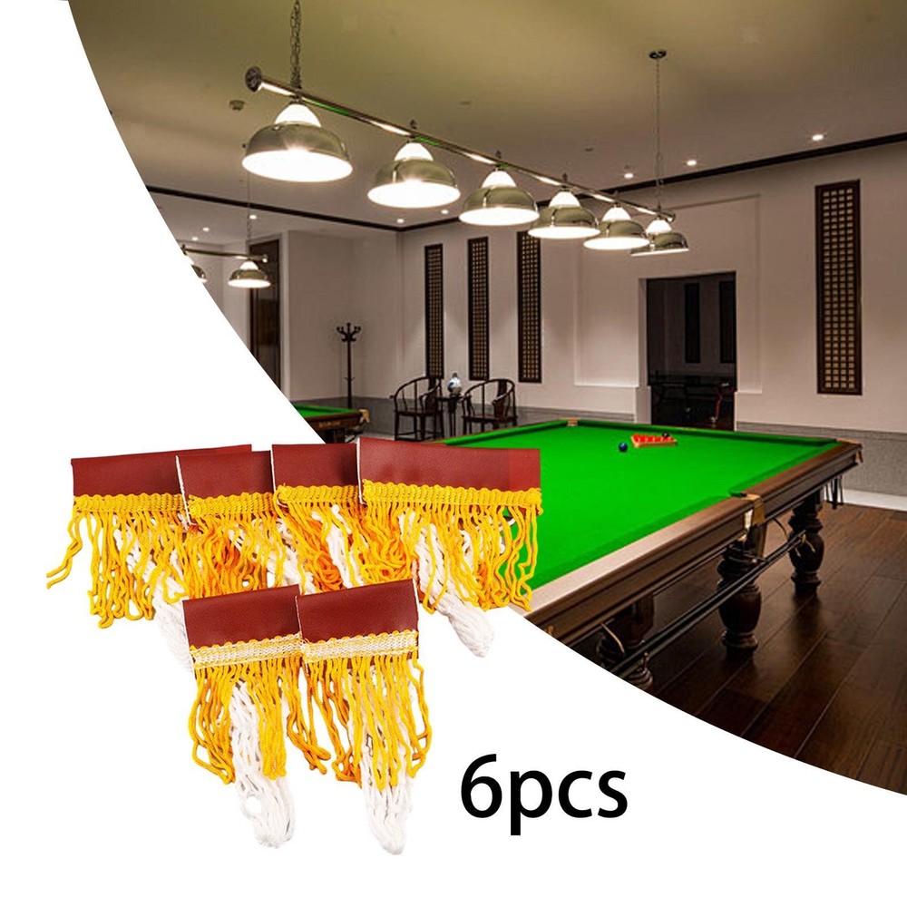 6 Pieces Pool Table Pocket Heavy Duty Pool Table Net