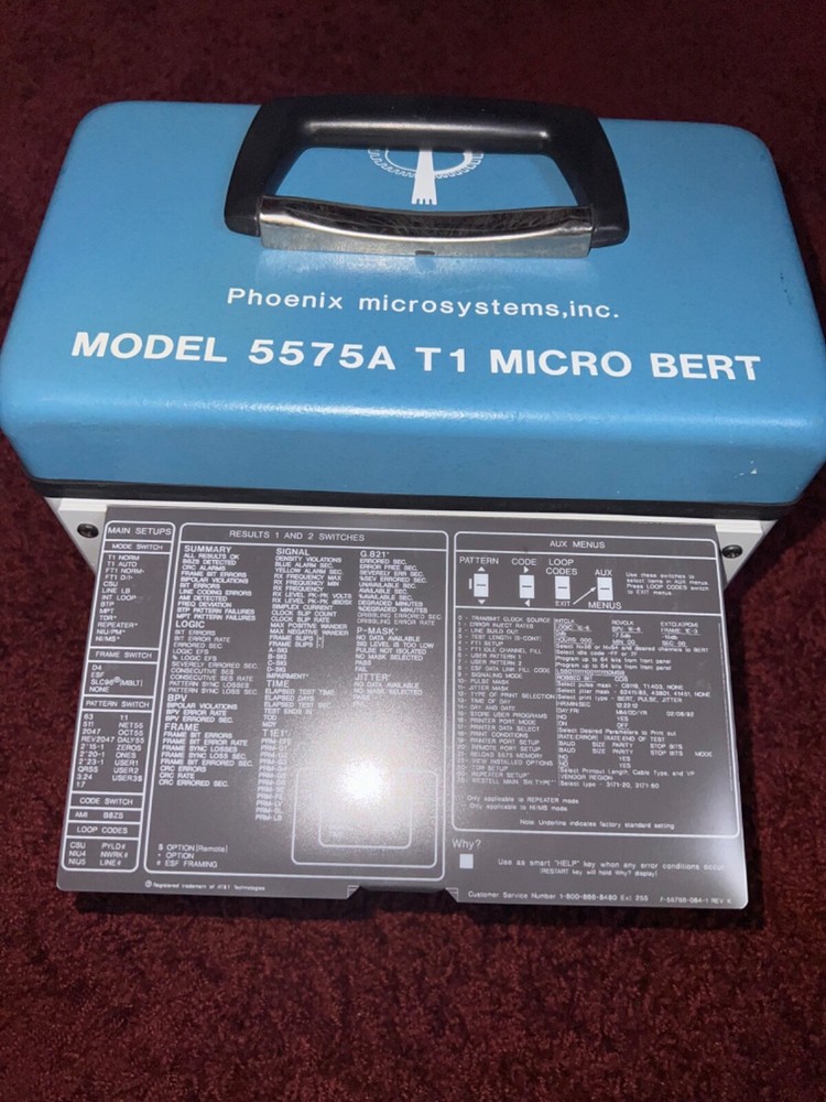 5575B PHOENIX MICROSYSTEMS T1 MICRO BERT WITH 5565 DSO DROP/INSERT