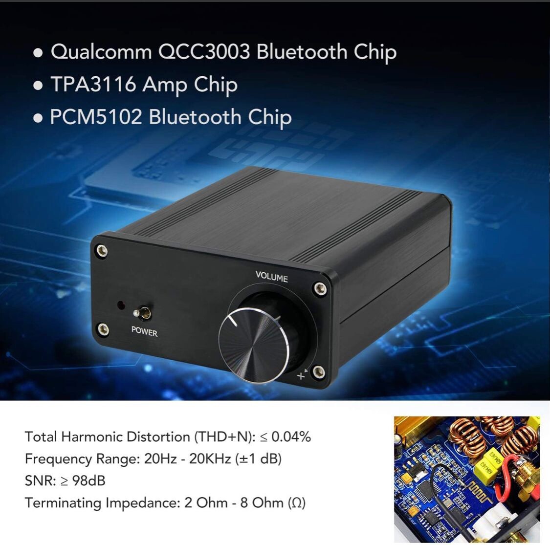 Bluetooth 5.0 Mini Amplifier For Tablet Laptop Mobile Phone Desktop TV Amplifier