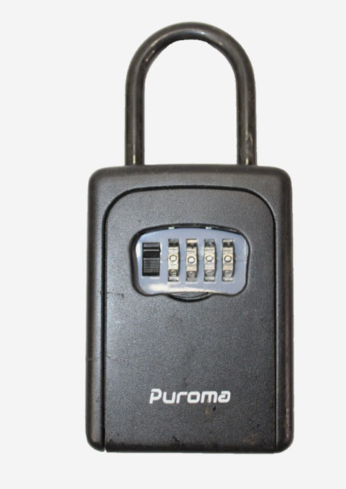Puroma Key Lock Box - Resettable Combination Lockbox, Portable, Waterproof