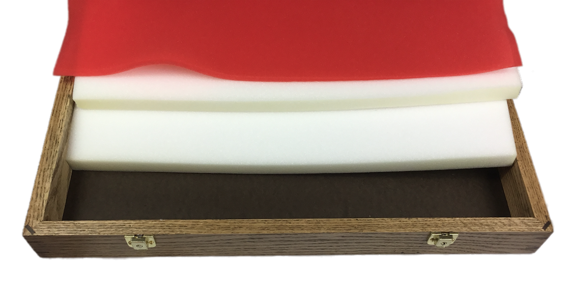 Oak Wood Display Case 18 x 24 x 3 for Arrowheads Knives Collectibles & More