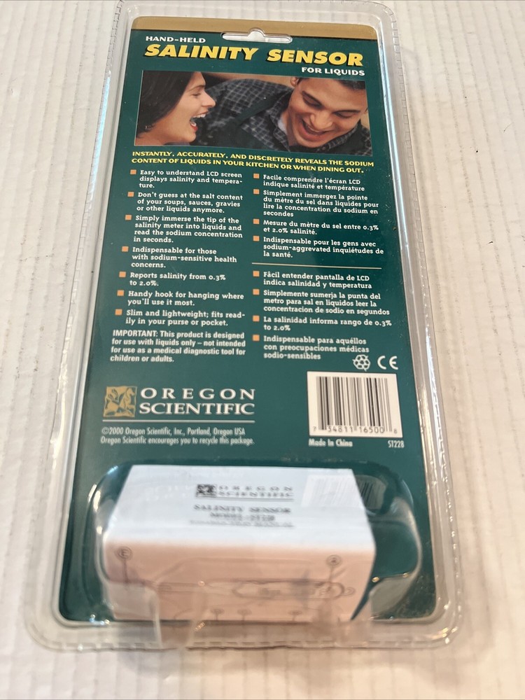 Hand-Held Salinity Sensor for Liquids by Oregon Scientific ST228 Salt Sensor NOS