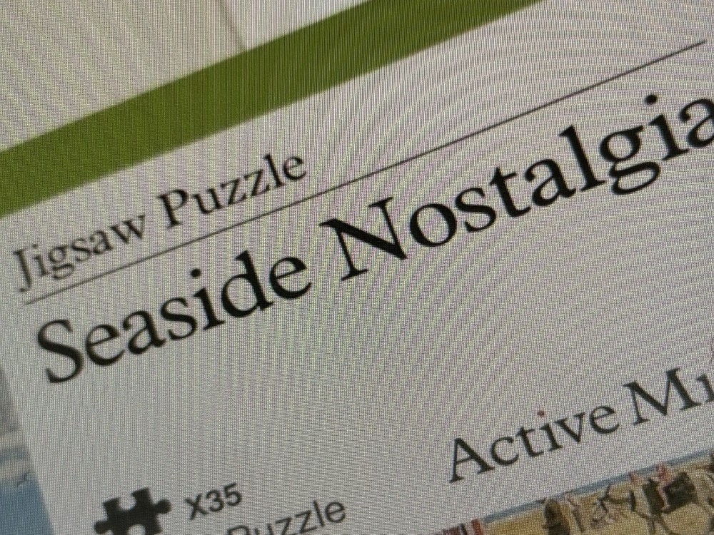 Jigsaw Puzzle Keeps Old Active Minds® 35 Plastic Pieces “Seaside Nostalgia”