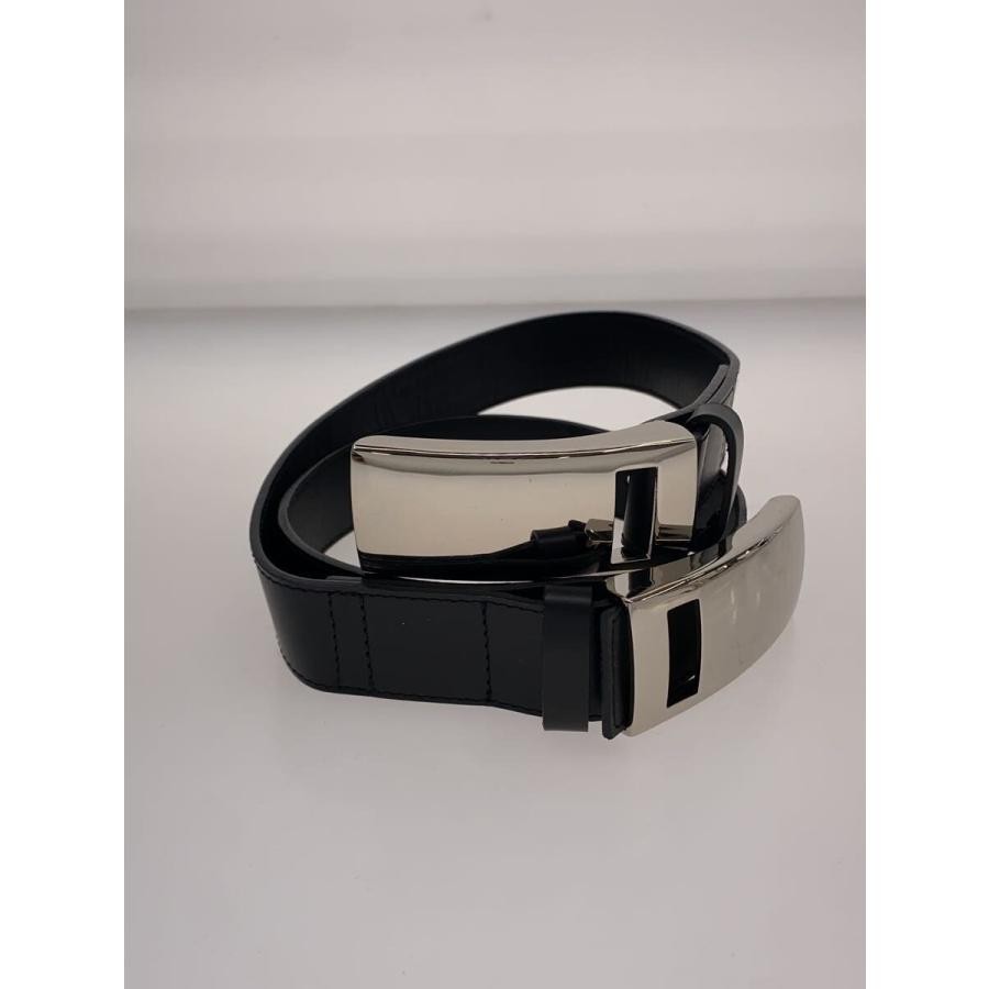 MINUS Leather Belt, Black (Plain)