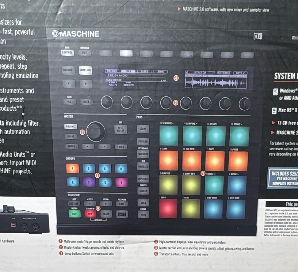 Native Instruments Maschine MK2 Black Groove Production Studio Controller