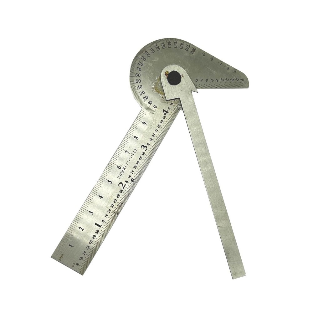 Multi Purpose Protractor Square Rule Centre Finder Divider Drill Point Gauge