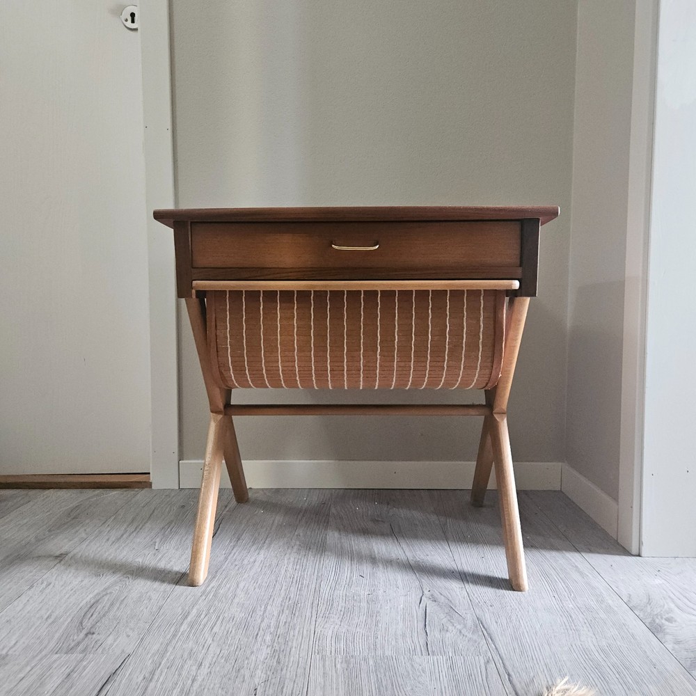 MID CENTURY Norwegian Sewing Table