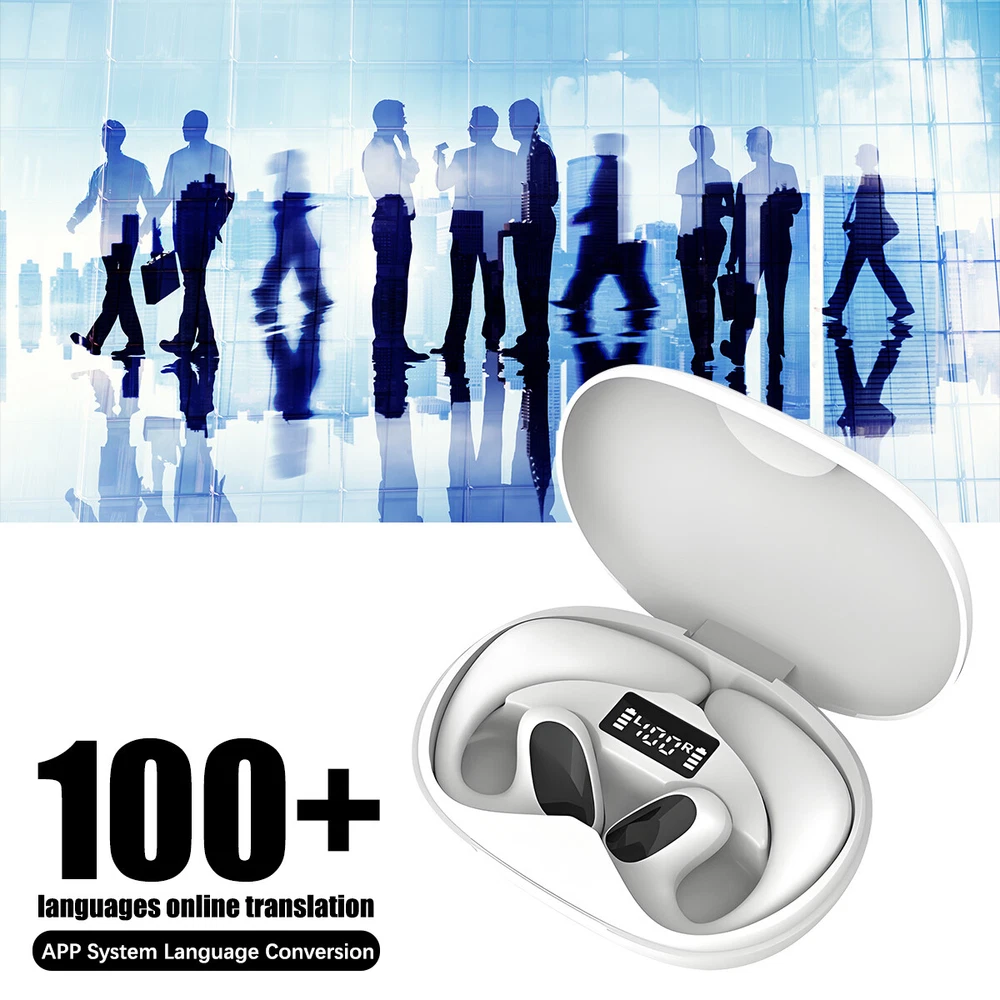 144 Language Translator Earbuds M8 Wireless Bluetooth Two Way Translator Device