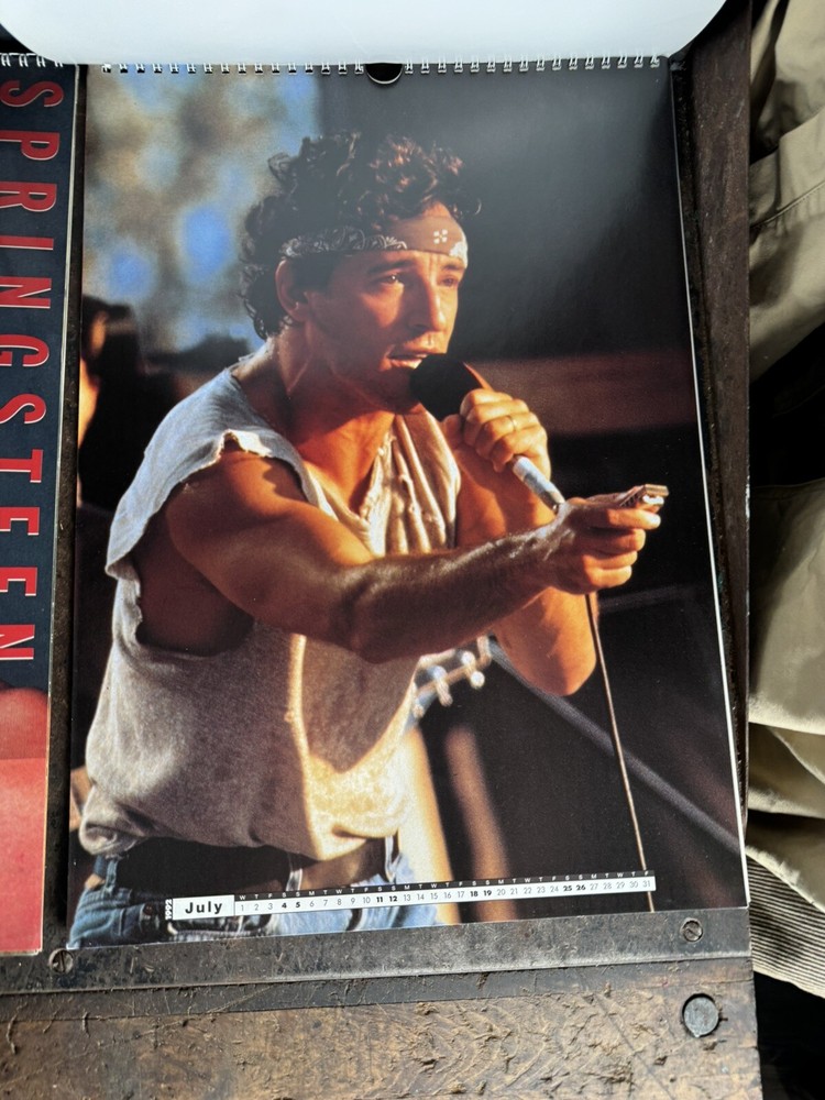 Three Bruce Springsteen calendars vintage 1990, 1991 & 1992