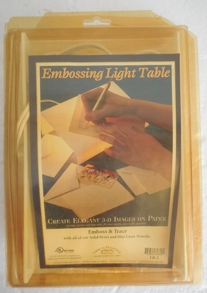 American Traditional Embossing Light Table Embossing Tracing Working No Stencil