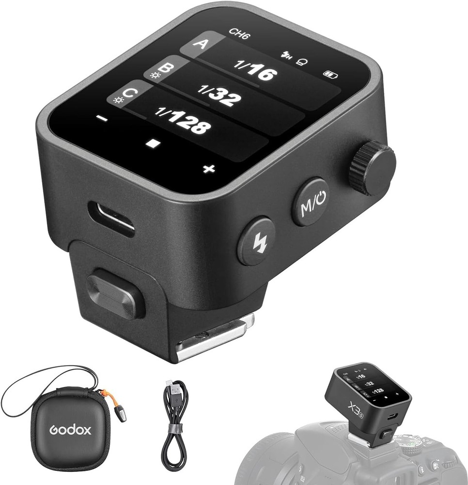 Godox X3-S Touchscreen TTL Wireless Flash Trigger for Sony Camera, 1/8000s HS...