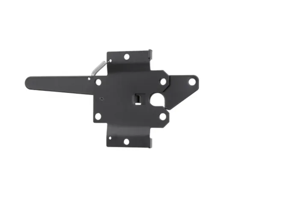 Everbilt Black Post Latch Gate Kit Decorative Hinges w/ Mounting Hardware 18101