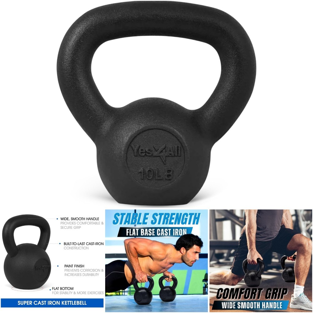 Cast Iron Kettlebell 10 Lb Full Body Workout Routine