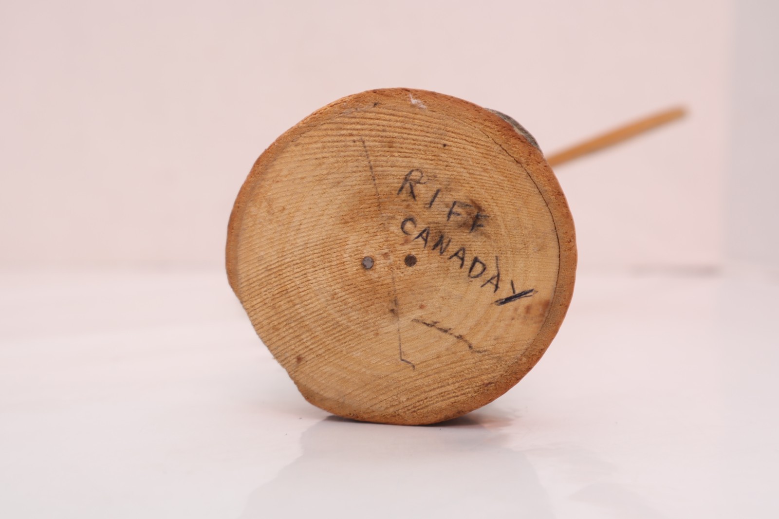 Vintage Northwest Coast Wood Carved Totem Pole 12.75" Tall Alaskan Sculpture