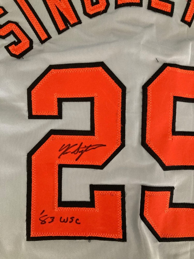 Orioles Ken Singleton signed Jersey with WCOA