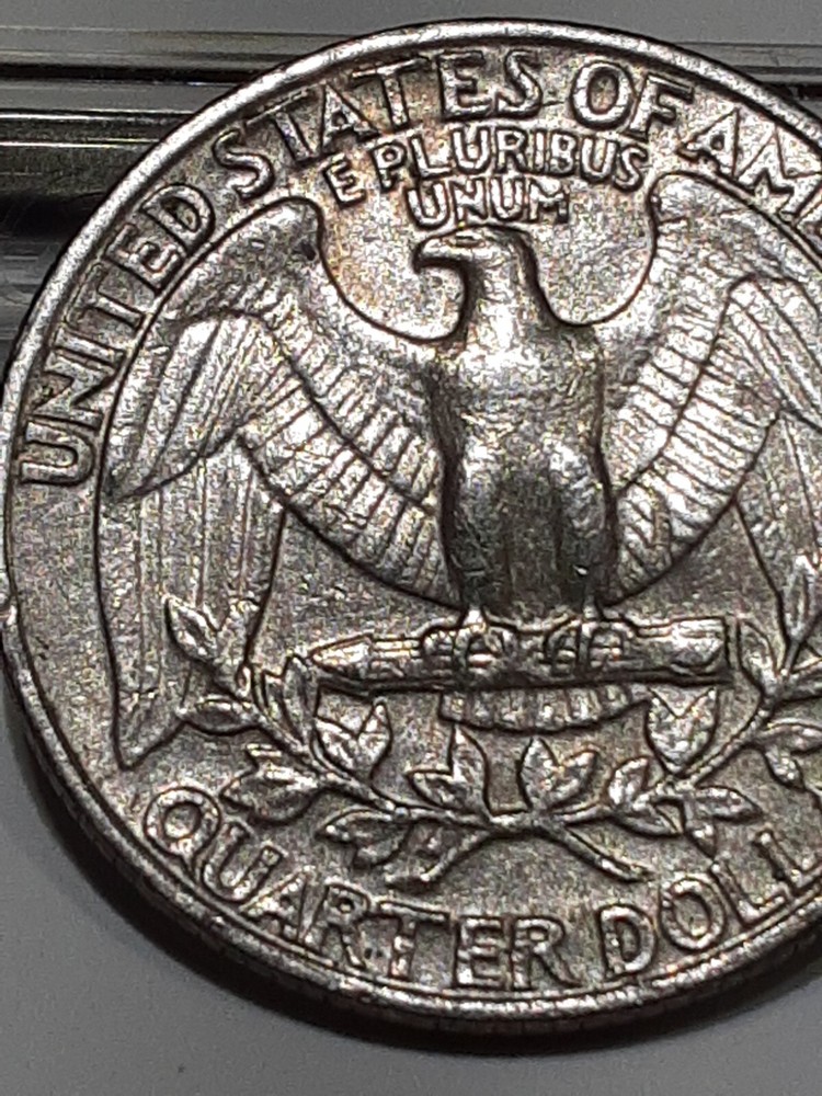 1982 P WASHINGTON QUARTER FILLED IN MINT MARK ERROR Circulated