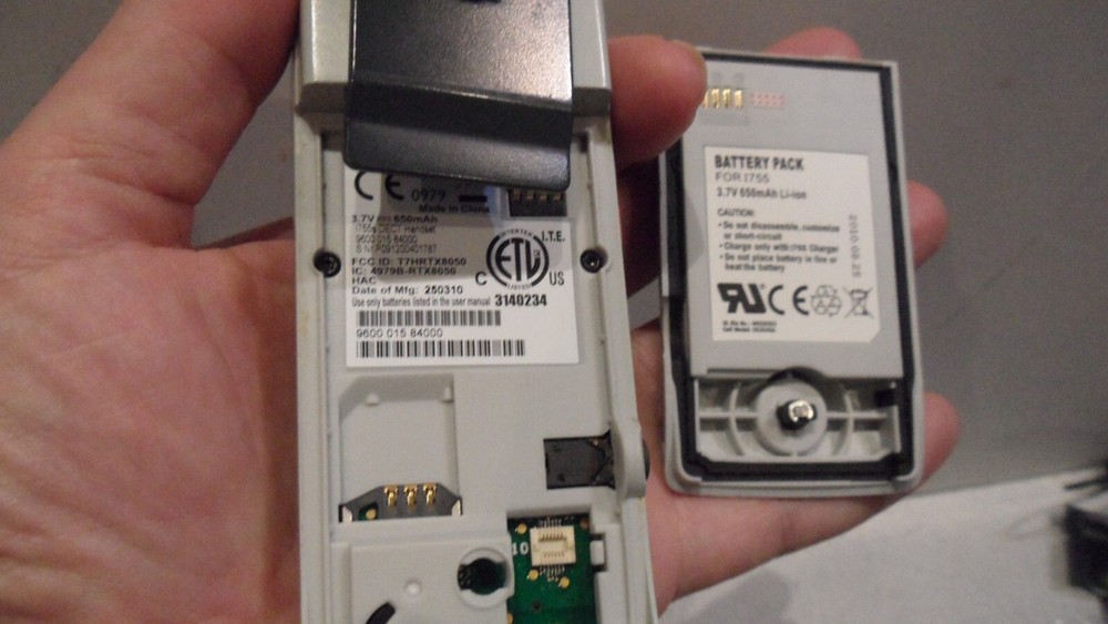 NEC I755s DECT Wireless IP Handset, with battery & reference guide