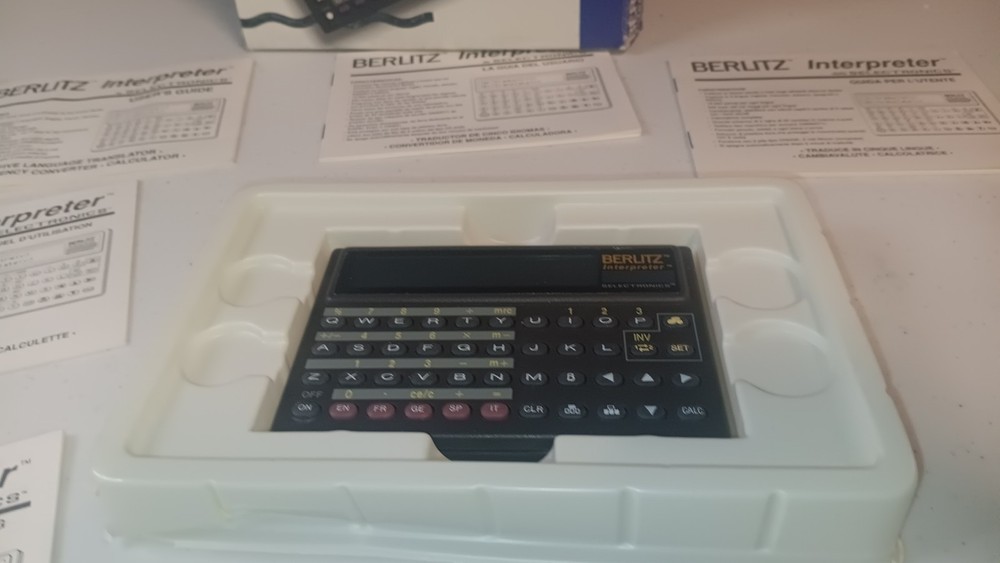 Berlitz Interpreter by Selectronics TR500 Five Language Translator Untested