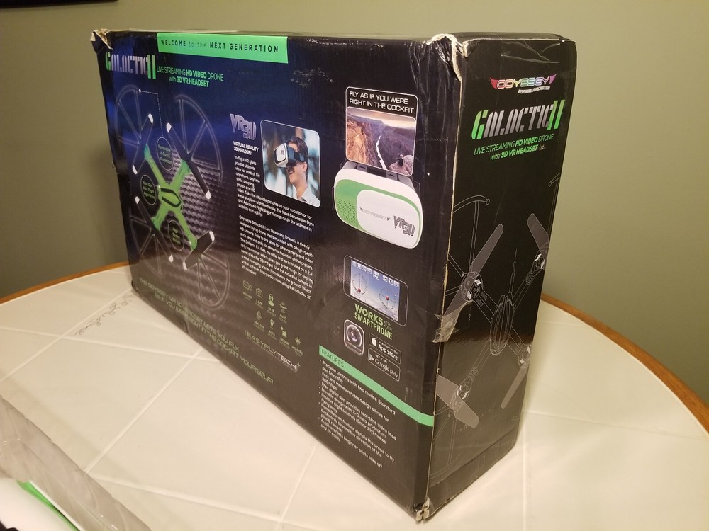 Galactic II Streaming HD Drone, VR Headset & Nano Drone Bundle